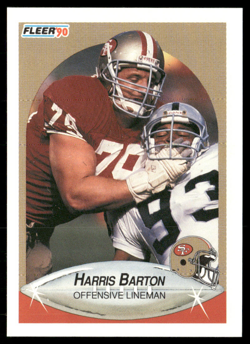 Harris Barton 1990 Fleer #1 San Francisco 49ers