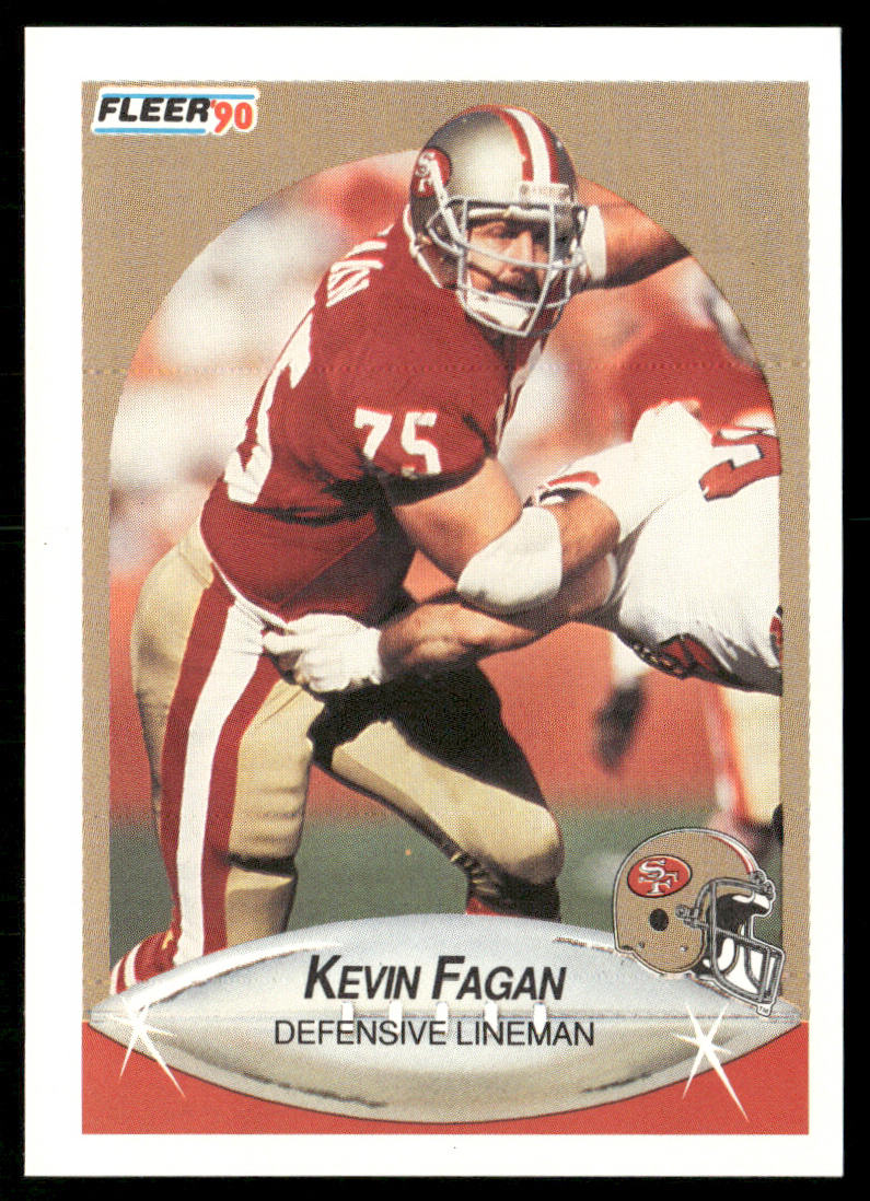 Kevin Fagan 1990 Fleer #6 RC San Francisco 49ers