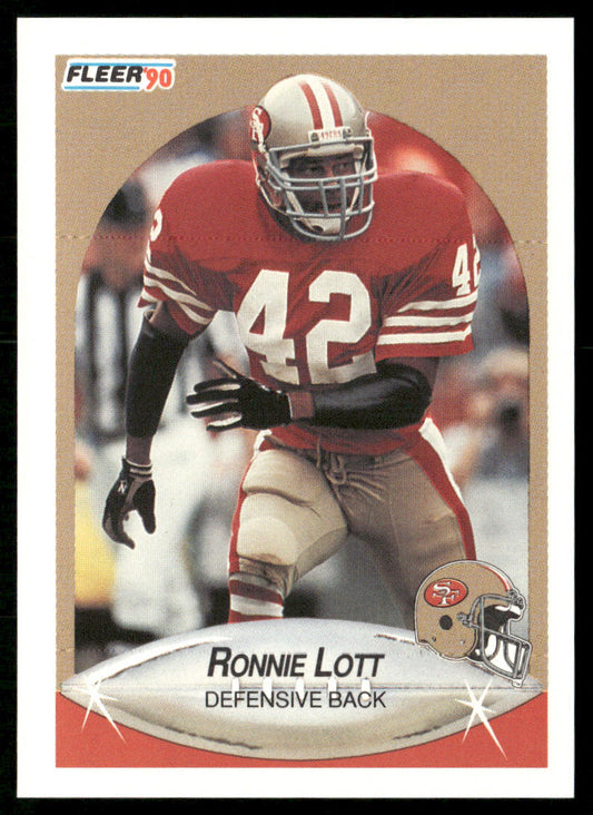 Ronnie Lott 1990 Fleer #9 San Francisco 49ers