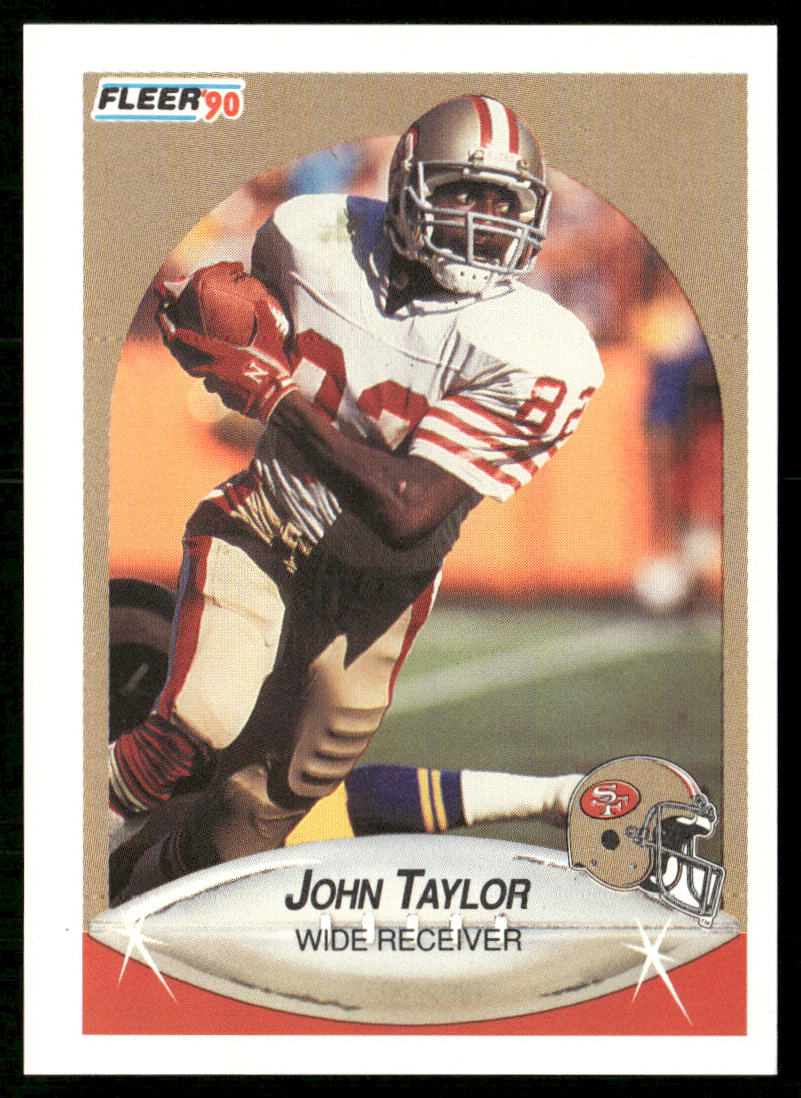 John Taylor 1990 Fleer #14 San Francisco 49ers