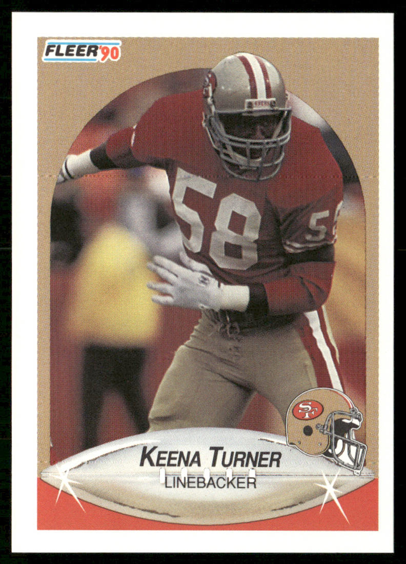 Keena Turner 1990 Fleer #15 San Francisco 49ers