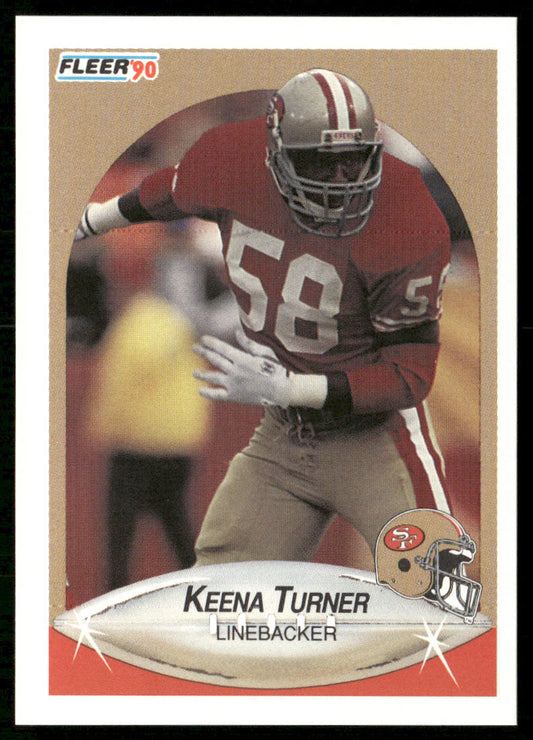 Keena Turner 1990 Fleer #15 San Francisco 49ers