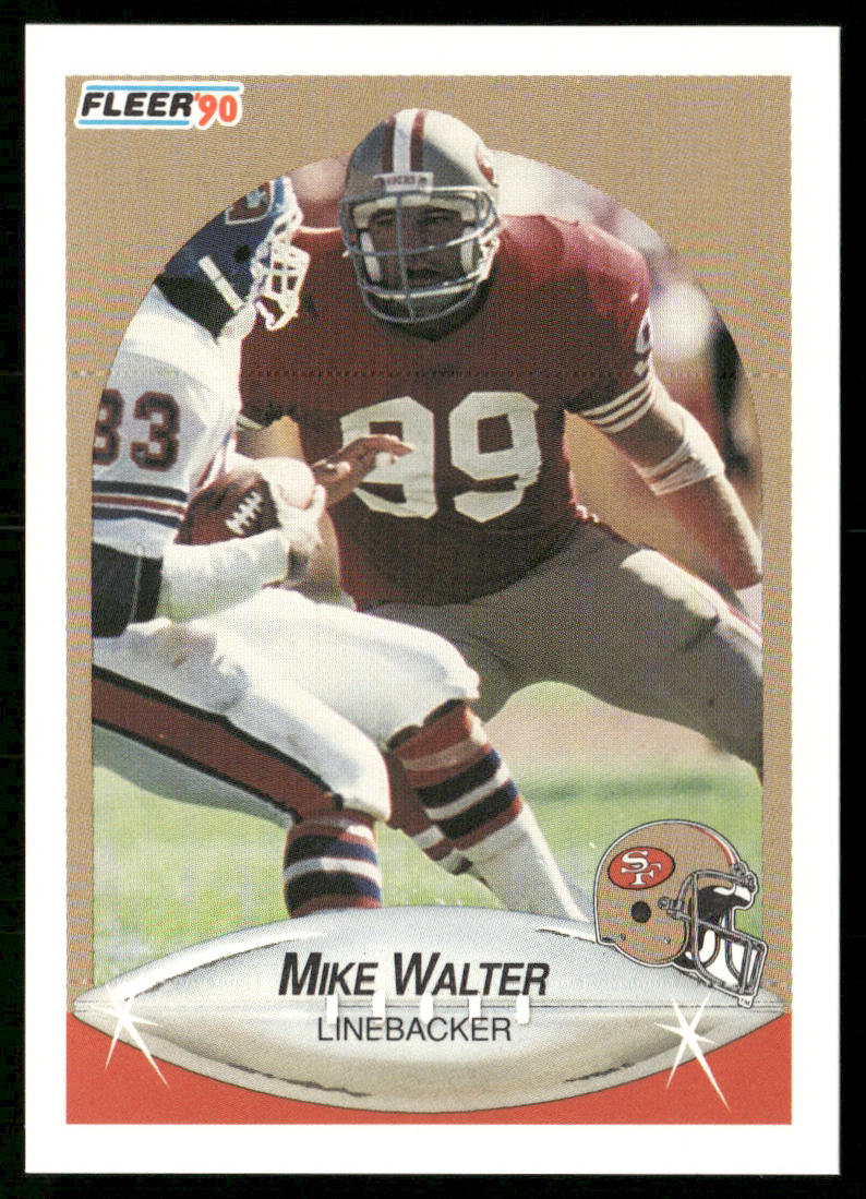 Mike Walter 1990 Fleer #16 San Francisco 49ers