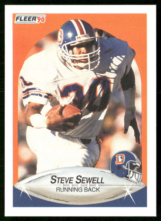 Steve Sewell 1990 Fleer #30b Denver Broncos