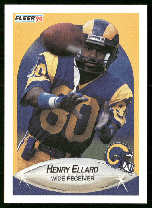Henry Ellard 1990 Fleer #35 Los Angeles Rams