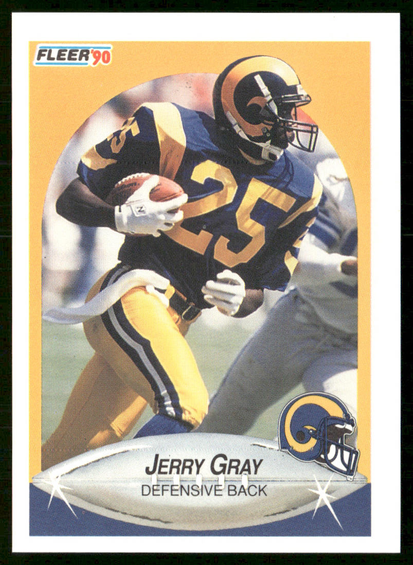 Jerry Gray 1990 Fleer #37 Los Angeles Rams