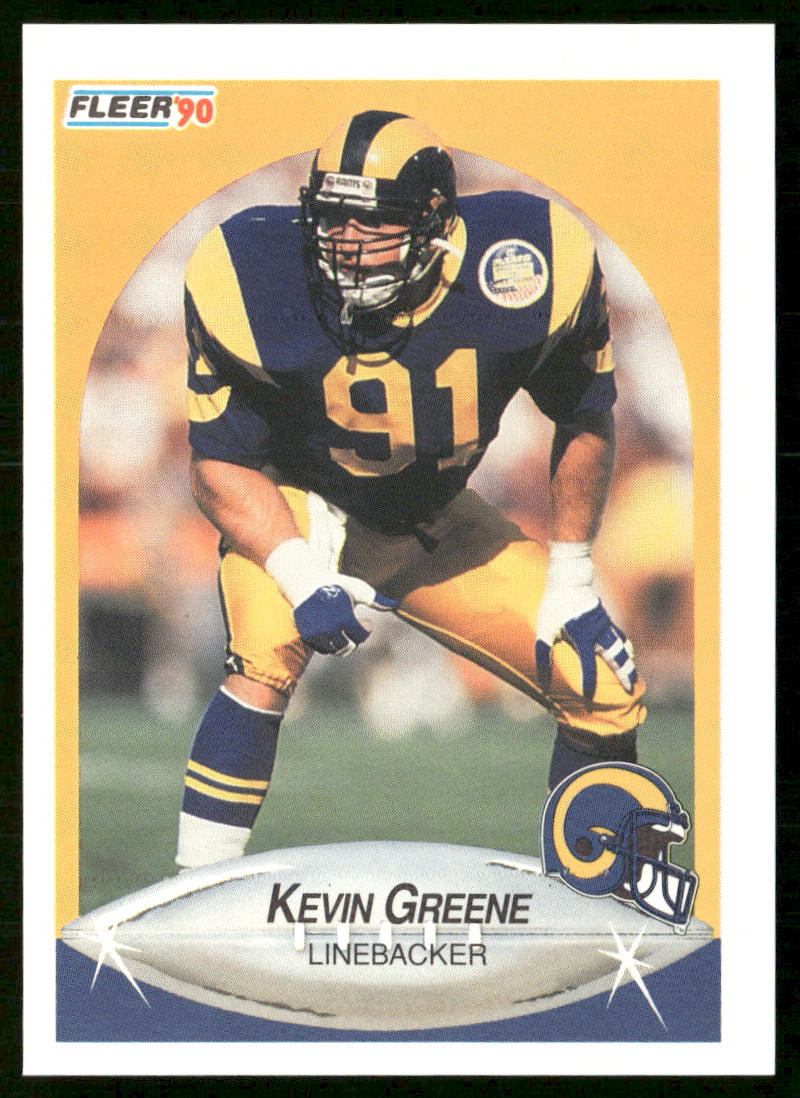Kevin Greene 1990 Fleer #38 Los Angeles Rams