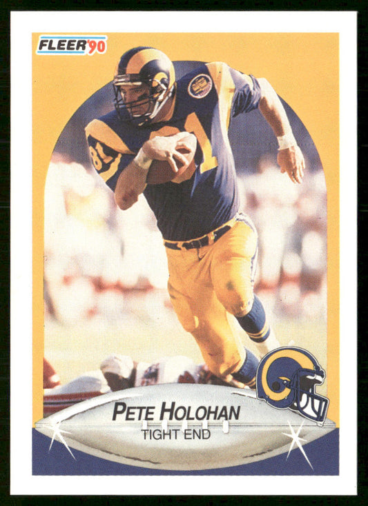 Pete Holohan 1990 Fleer #39 Los Angeles Rams