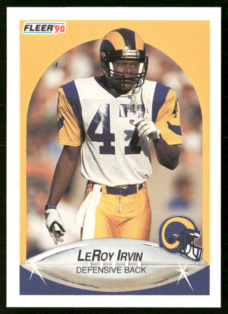 LeRoy Irvin 1990 Fleer #40 Los Angeles Rams