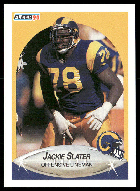 Jackie Slater 1990 Fleer #45 Los Angeles Rams