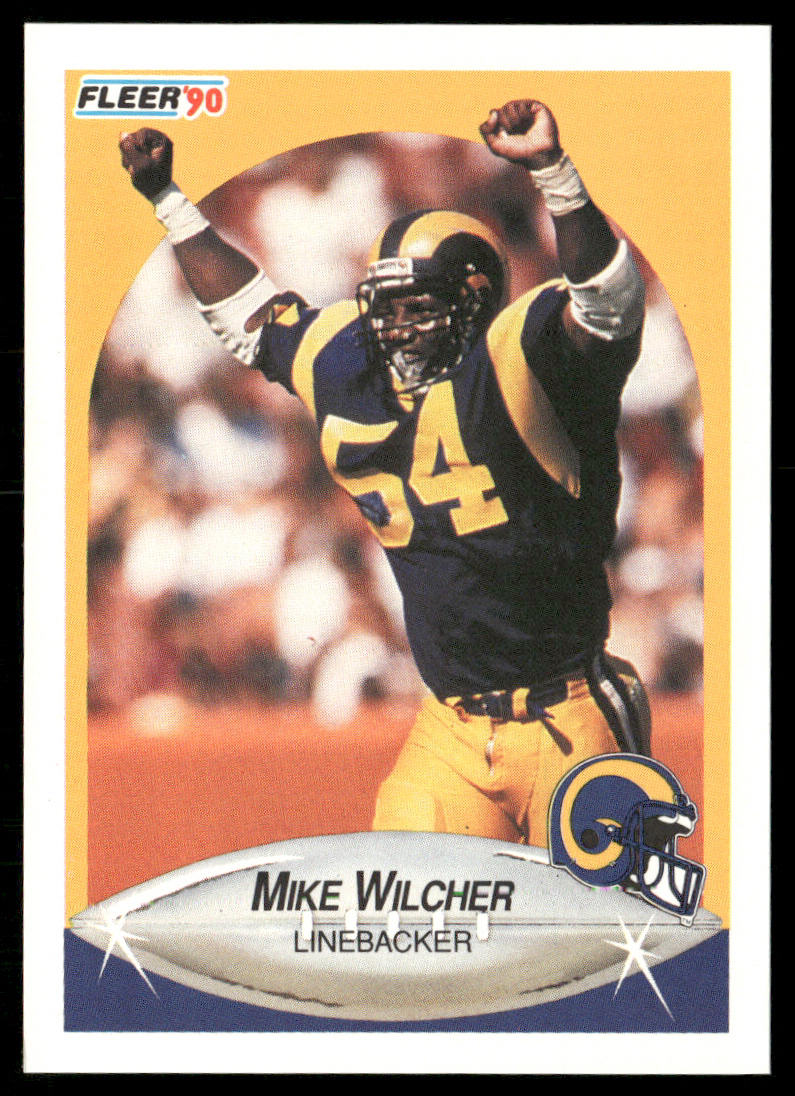 Mike Wilcher 1990 Fleer #46 Los Angeles Rams