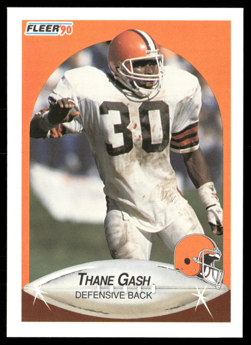 Thane Gash 1990 Fleer #49b RC Cleveland Browns