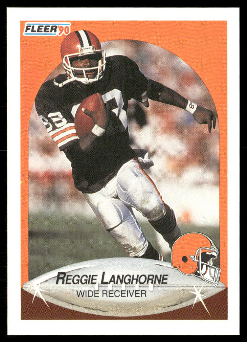 Reggie Langhorne 1990 Fleer #52b Cleveland Browns