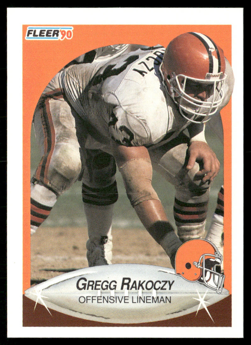 Gregg Rakoczy 1990 Fleer #57 RC Cleveland Browns