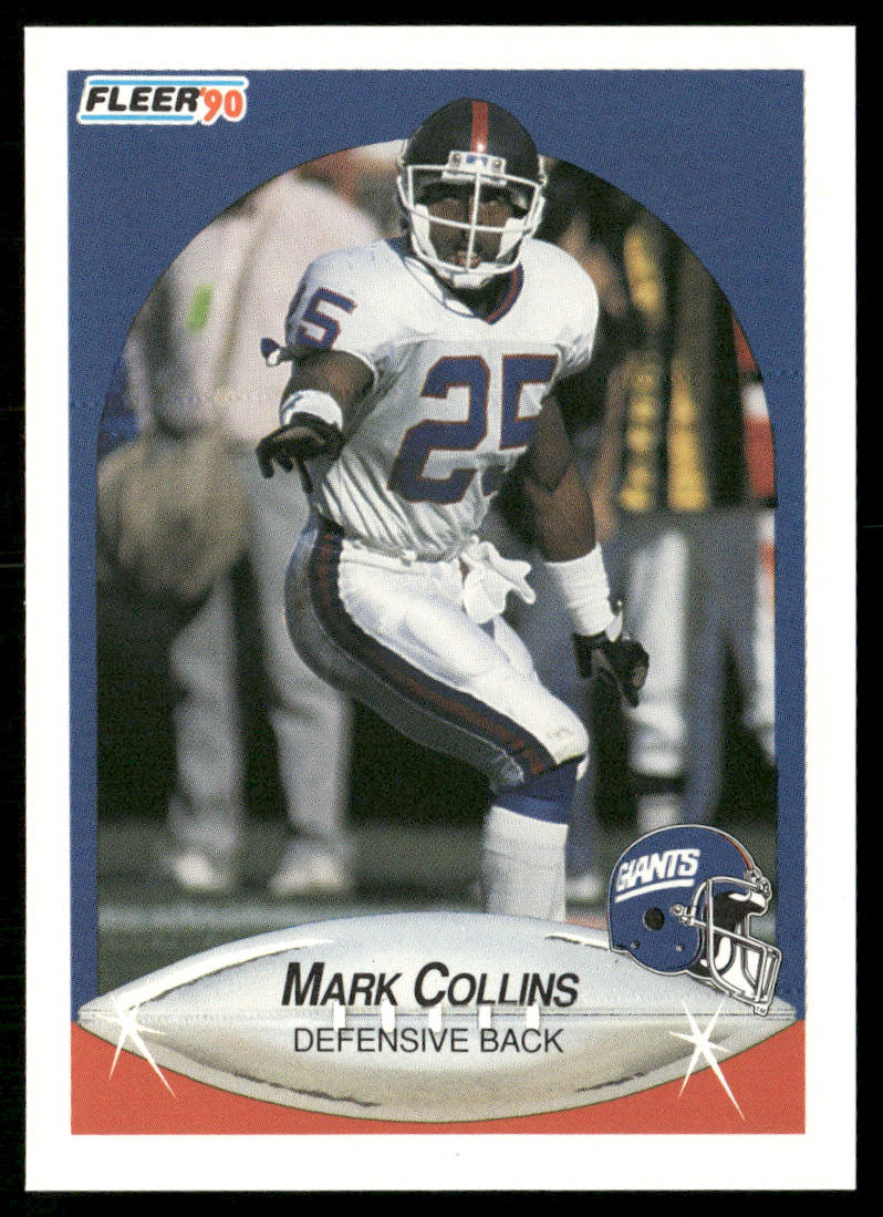Mark Collins 1990 Fleer #66 New York Giants