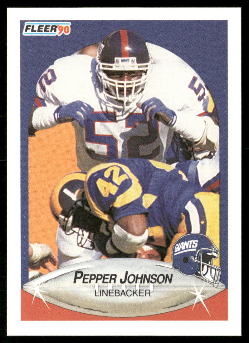 Pepper Johnson 1990 Fleer #69 New York Giants