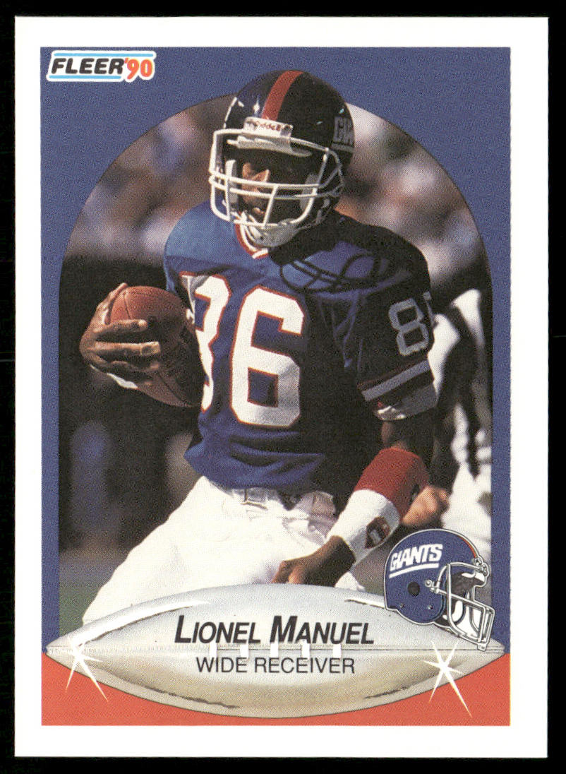 Lionel Manuel 1990 Fleer #71 New York Giants