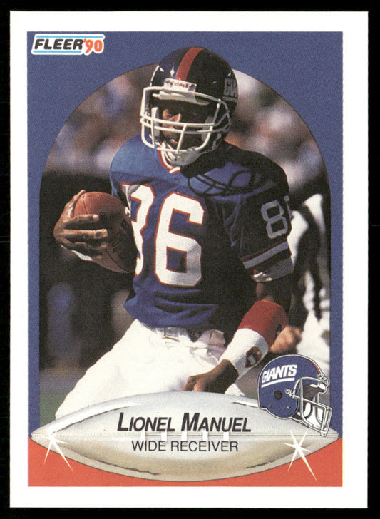 Lionel Manuel 1990 Fleer #71 New York Giants