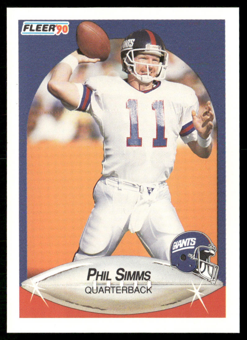 Phil Simms 1990 Fleer #76 New York Giants