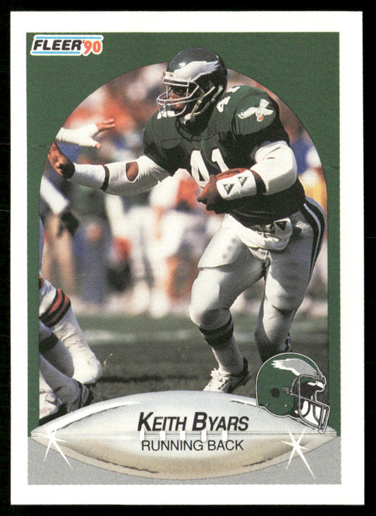 Keith Byars 1990 Fleer #80 Philadelphia Eagles