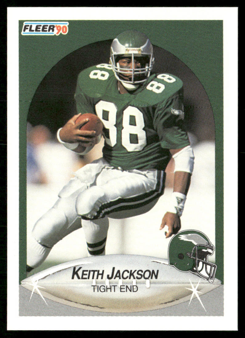 Keith Jackson 1990 Fleer #86 Philadelphia Eagles