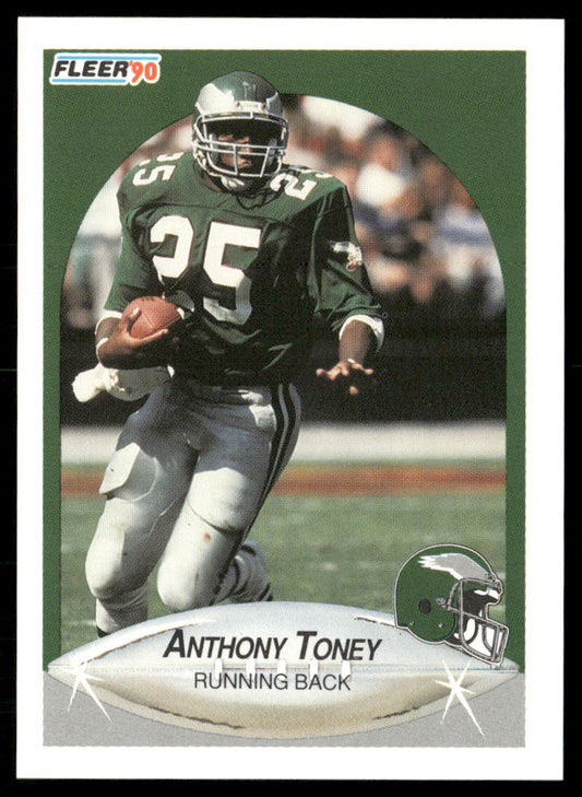 Anthony Toney 1990 Fleer #92 Philadelphia Eagles