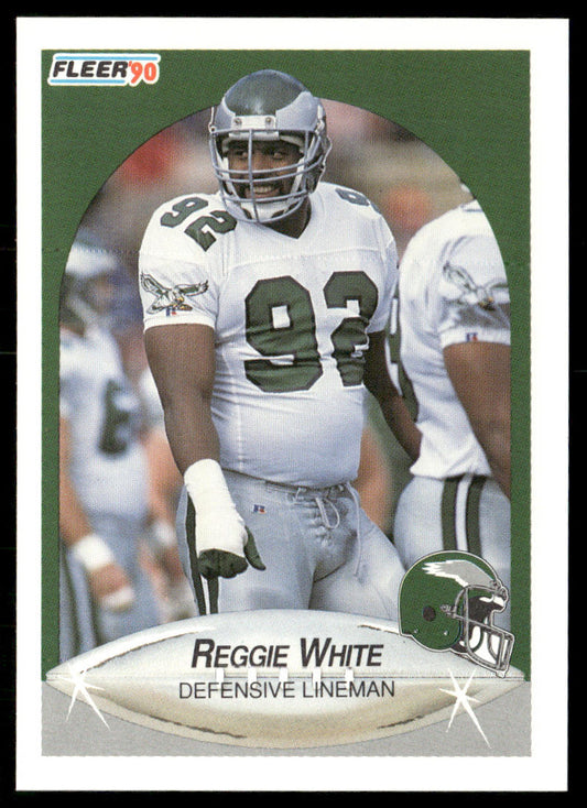 Reggie White 1990 Fleer #93 Philadelphia Eagles