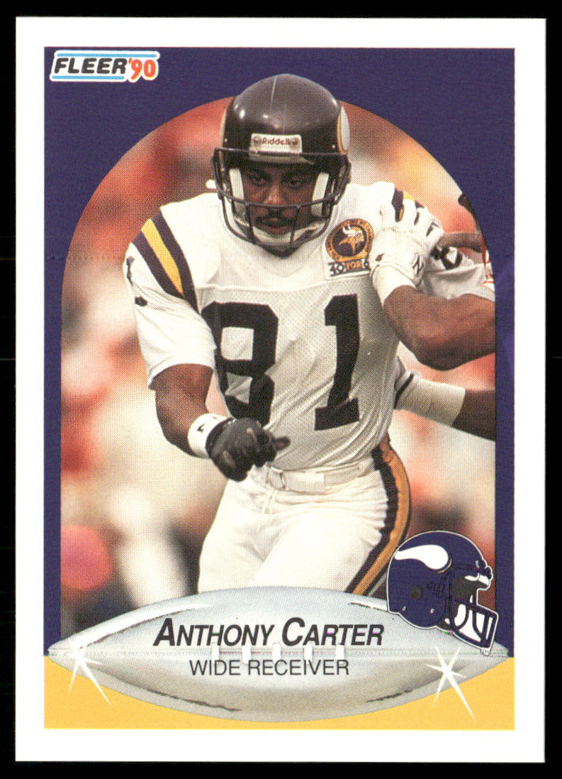 Anthony Carter 1990 Fleer #96 Minnesota Vikings