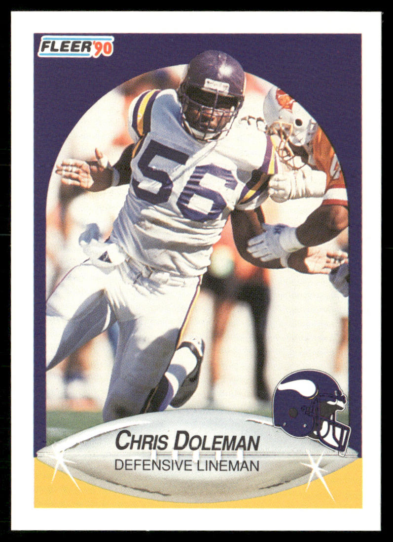 Chris Doleman 1990 Fleer #97 Minnesota Vikings