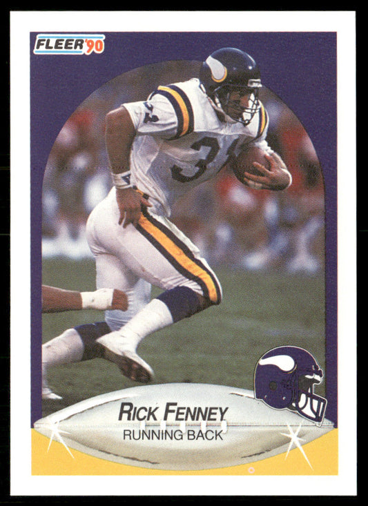 Rick Fenney 1990 Fleer #98 RC Minnesota Vikings