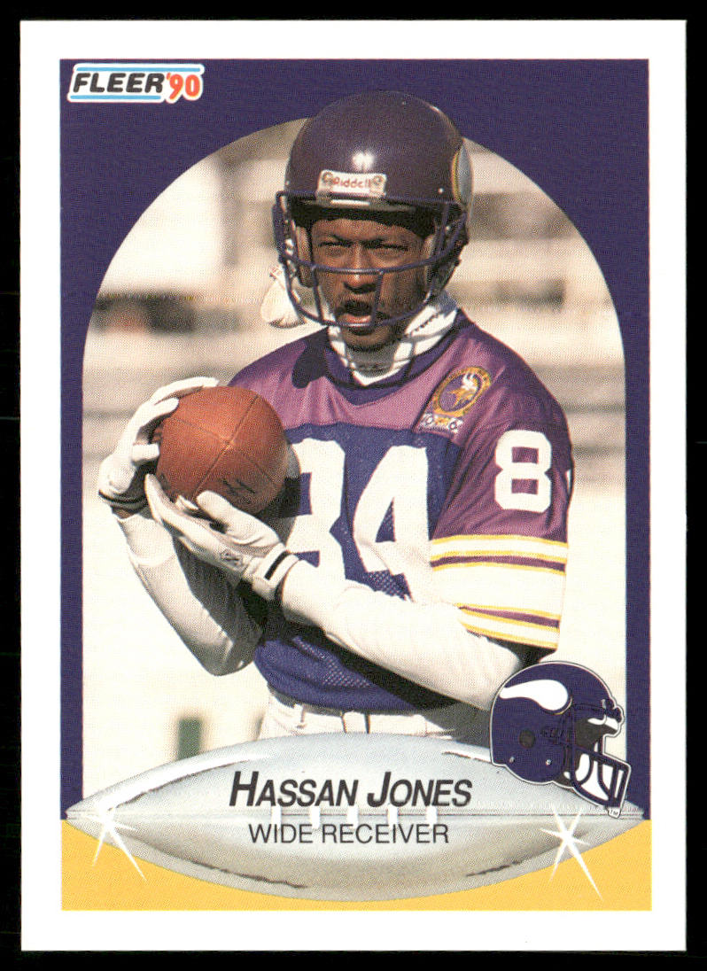 Hassan Jones 1990 Fleer #100 Minnesota Vikings