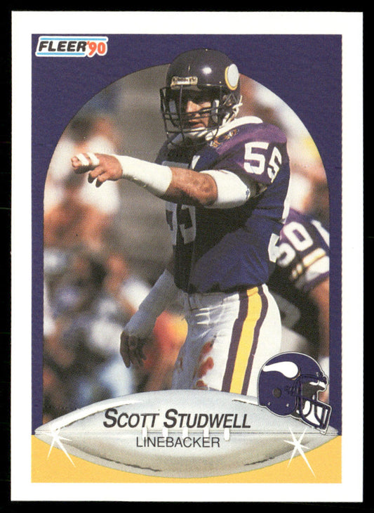 Scott Studwell 1990 Fleer #106 Minnesota Vikings