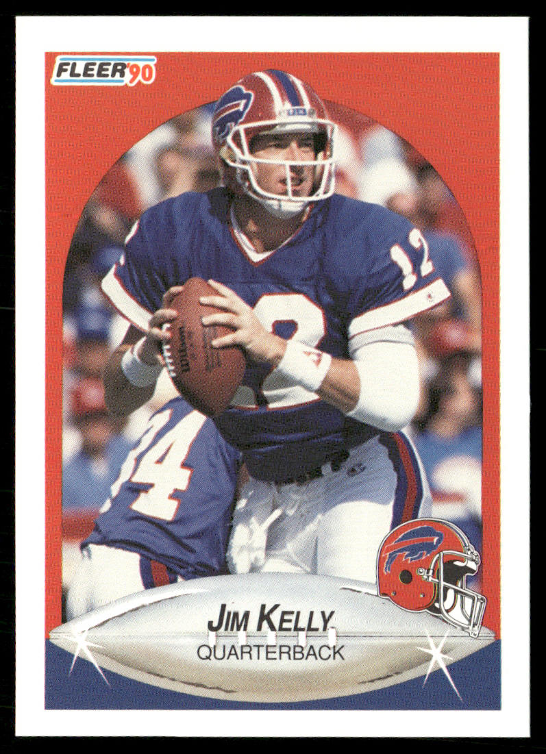 Jim Kelly 1990 Fleer #113a Buffalo Bills