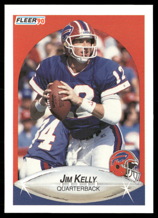 Jim Kelly 1990 Fleer #113a Buffalo Bills