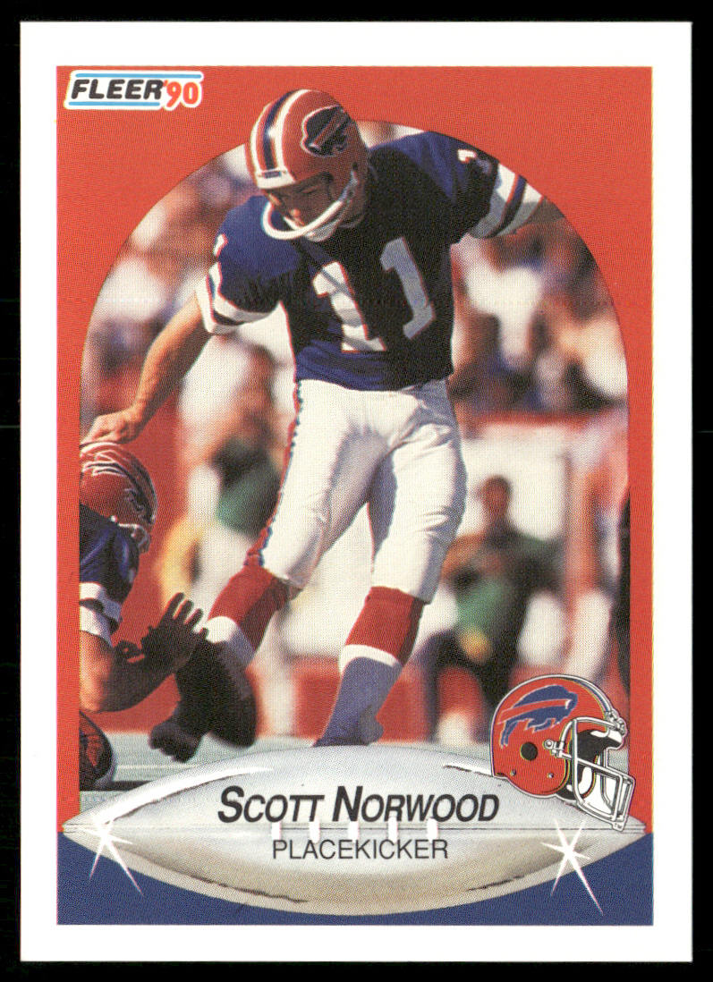 Scott Norwood 1990 Fleer #114a Buffalo Bills
