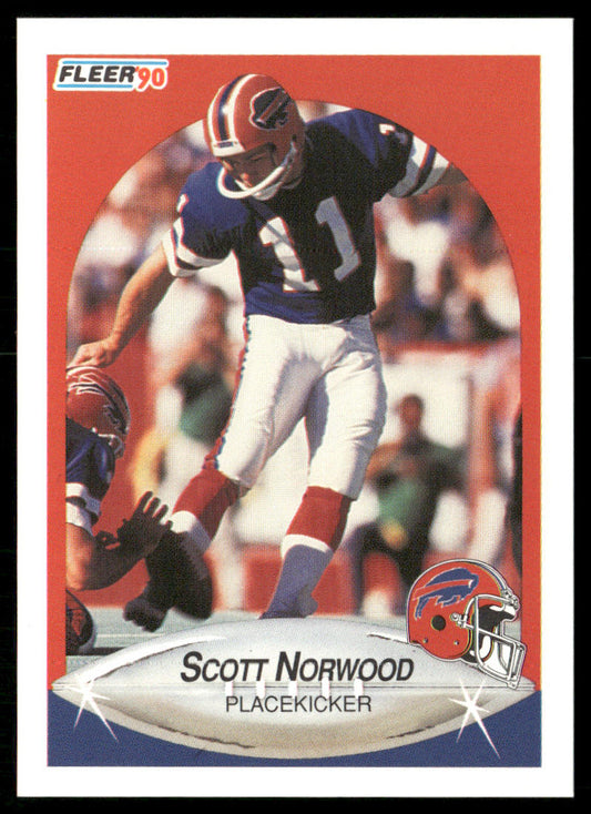 Scott Norwood 1990 Fleer #114a Buffalo Bills