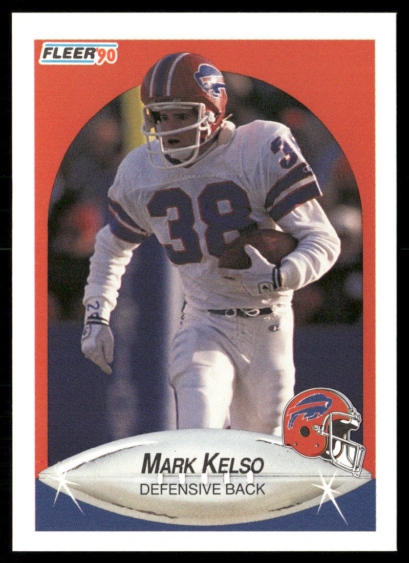 Mark Kelso 1990 Fleer #115a Buffalo Bills