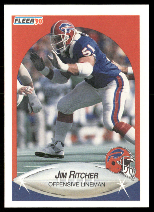 Jim Ritcher 1990 Fleer #120 RC Buffalo Bills