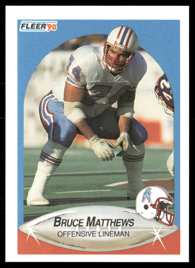 Bruce Matthews 1990 Fleer #131 Houston Oilers