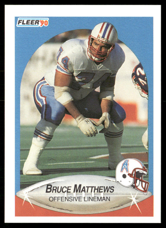 Bruce Matthews 1990 Fleer #131 Houston Oilers