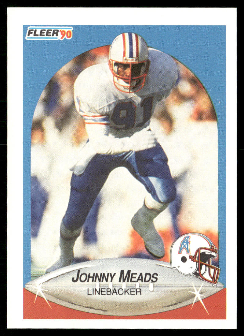 Johnny Meads 1990 Fleer #132 Houston Oilers