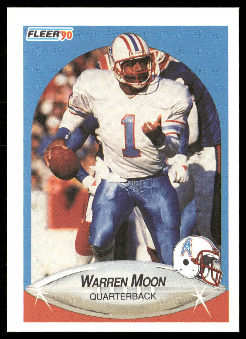 Warren Moon 1990 Fleer #133 Houston Oilers