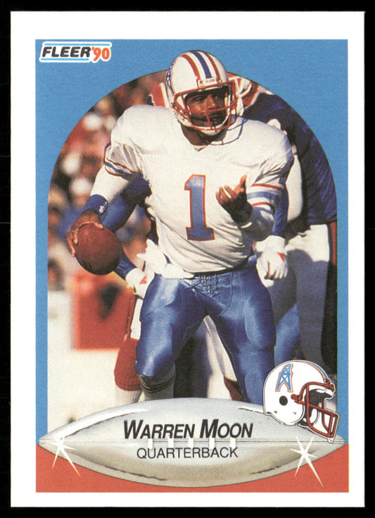 Warren Moon 1990 Fleer #133 Houston Oilers