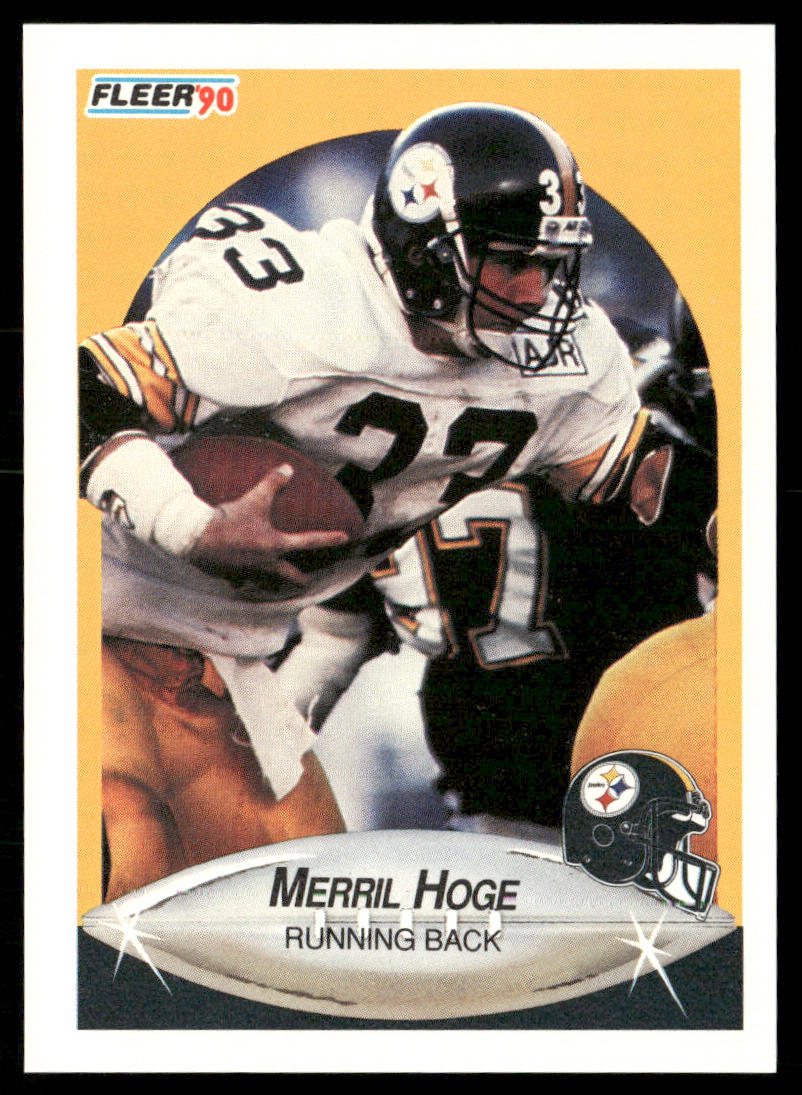 Merril Hoge 1990 Fleer #143 Pittsburgh Steelers