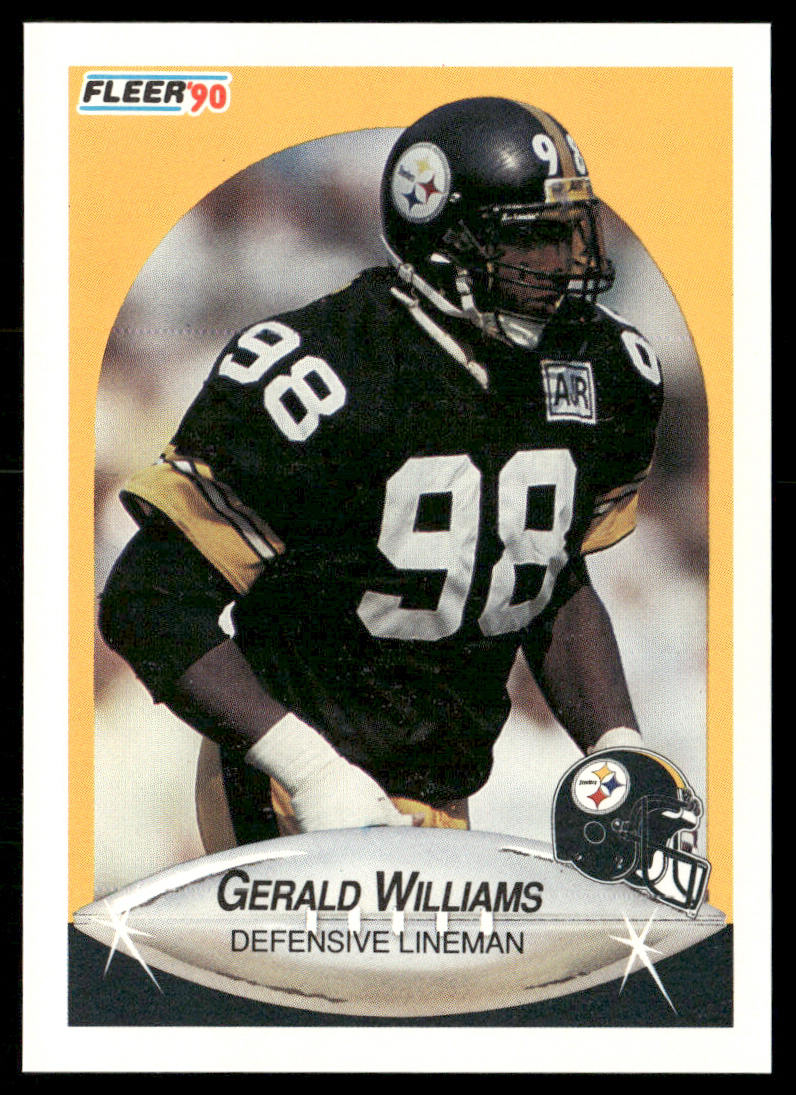 Gerald Williams 1990 Fleer #150 RC Pittsburgh Steelers