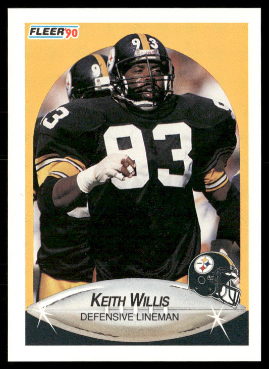 Keith Willis 1990 Fleer #151 Pittsburgh Steelers