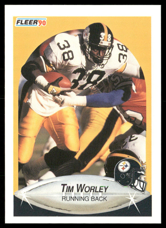 Tim Worley 1990 Fleer #153 Pittsburgh Steelers