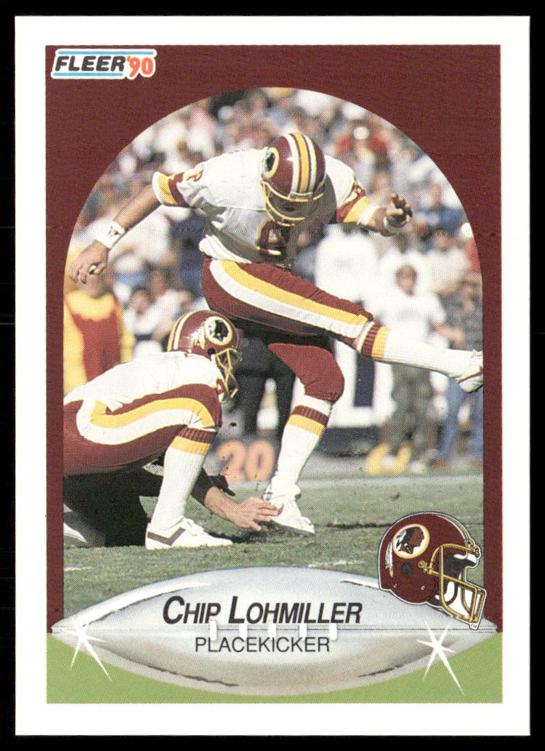 Chip Lohmiller 1990 Fleer #159 Washington Redskins