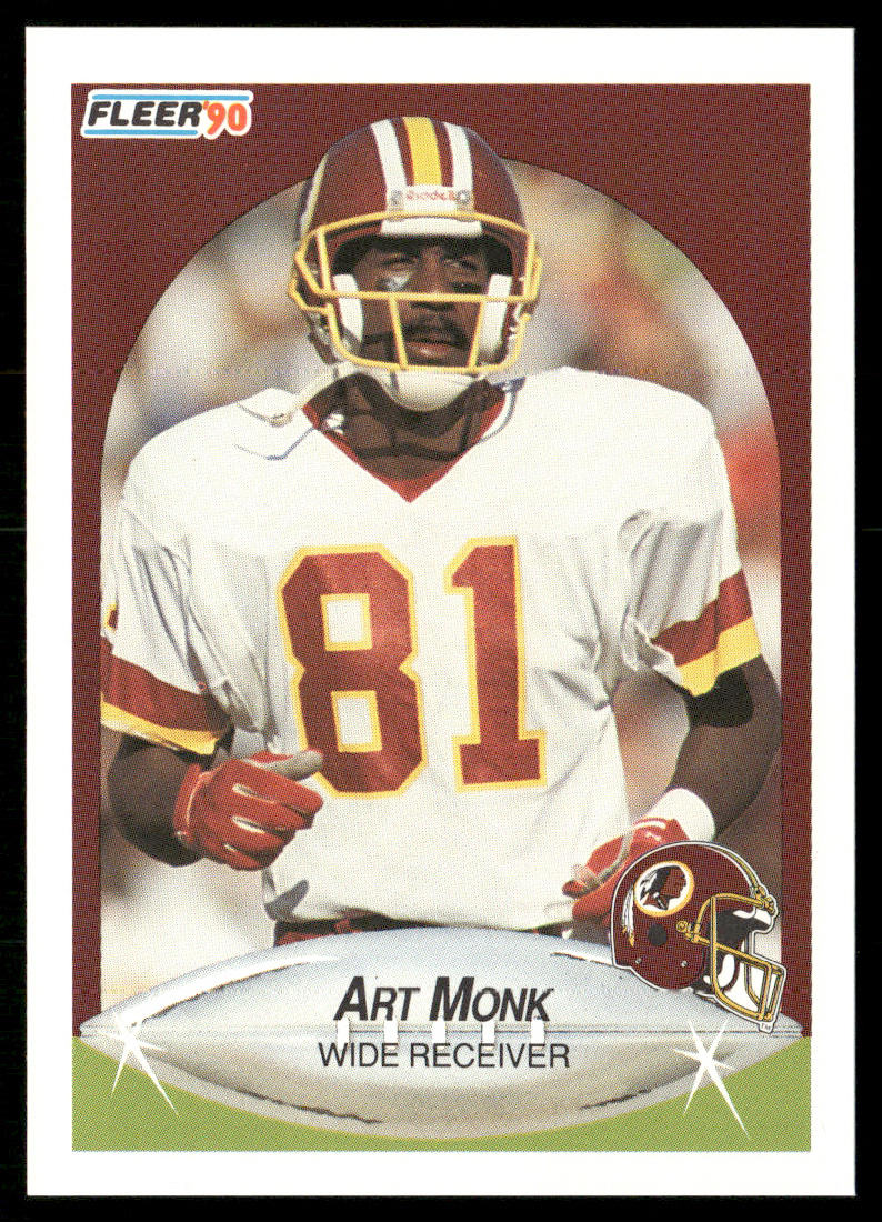 Art Monk 1990 Fleer #164 Washington Redskins