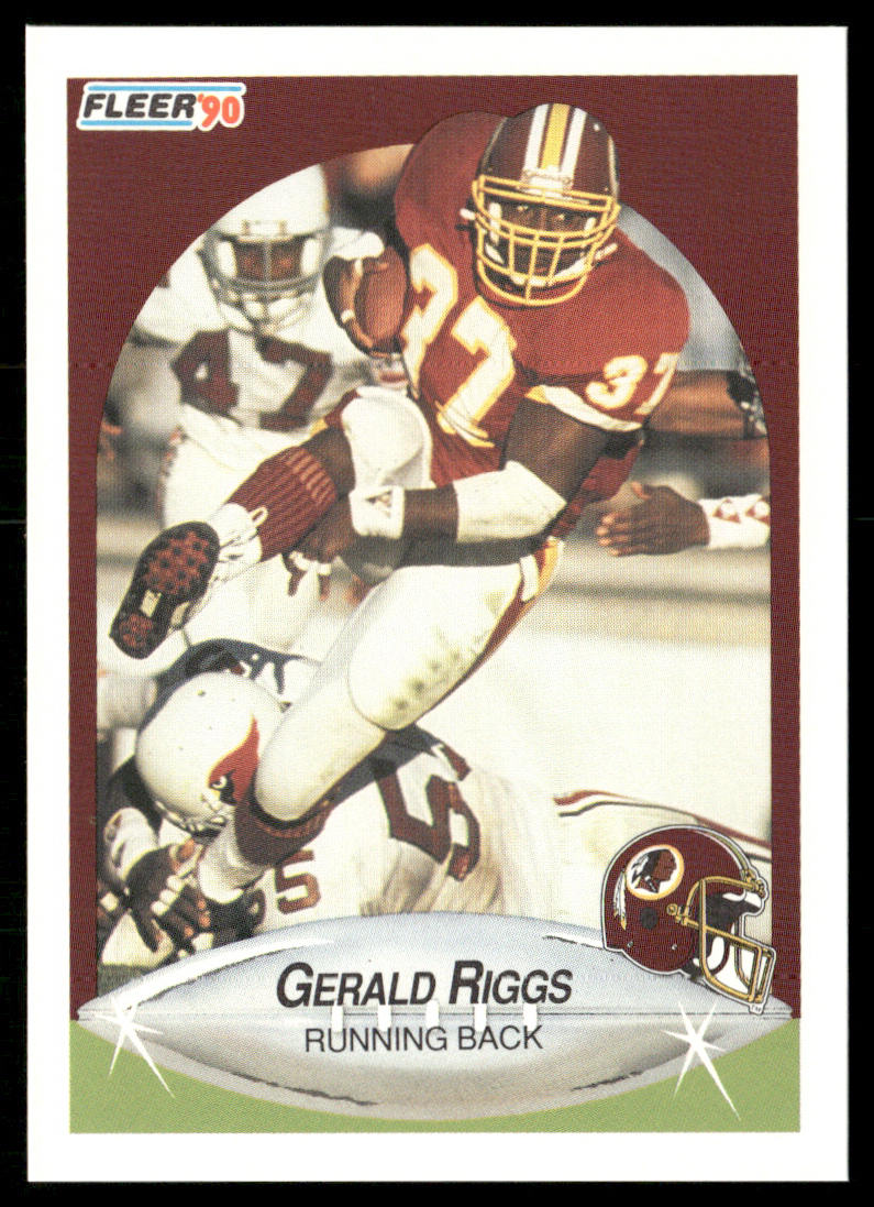 Gerald Riggs 1990 Fleer #165 Washington Redskins
